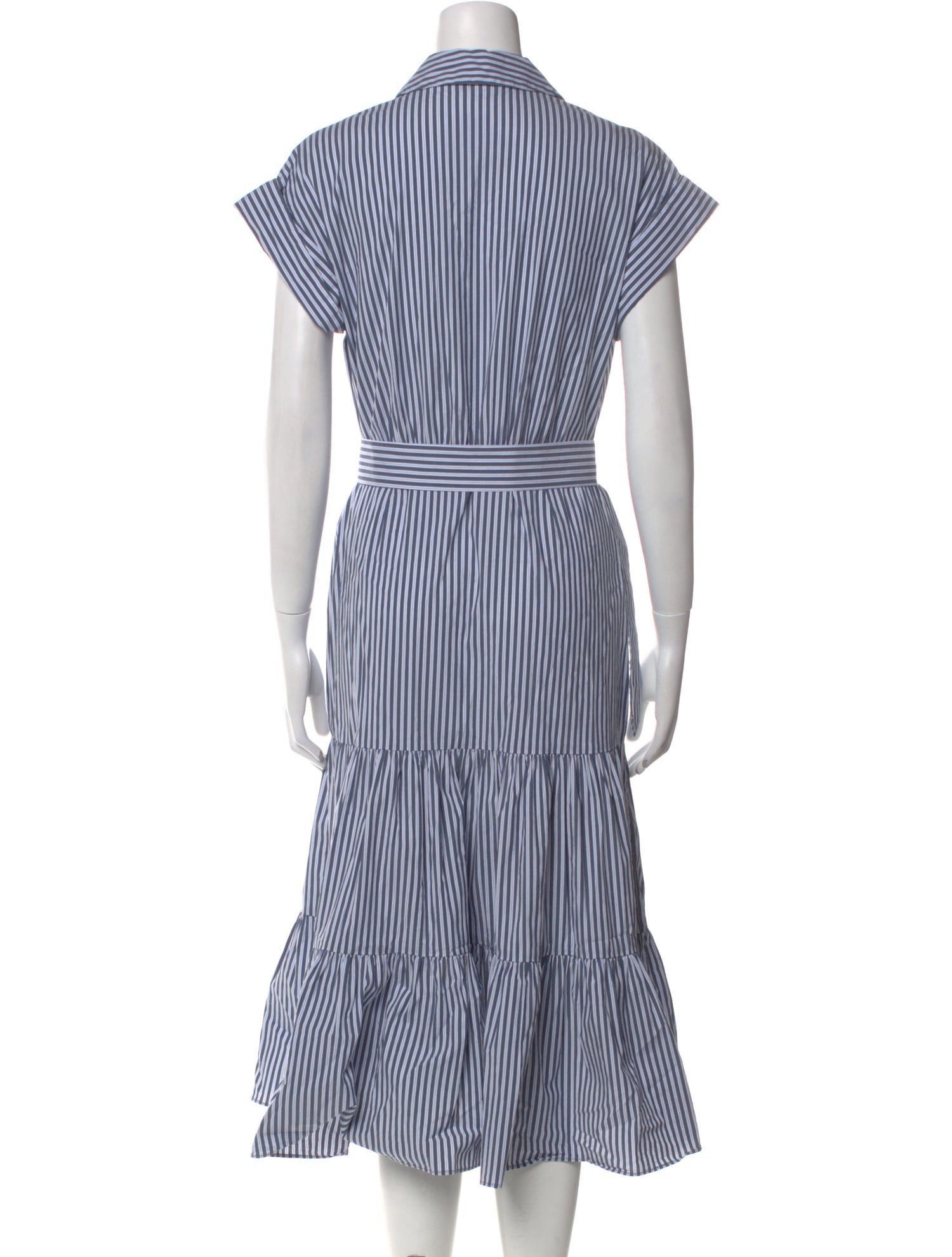 Veronica Beard Striped Midi Length Dress